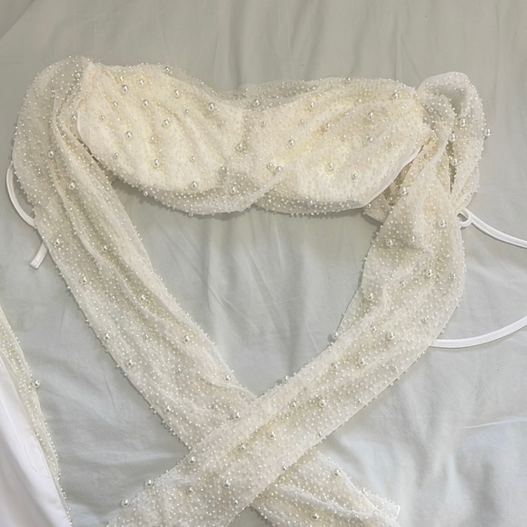 Two piece embellished top and skirt - Picture 3 of 5